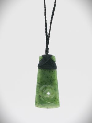 Moko Pounamu Toki NZ Genuine Kahurangi Greenstone - Mareretu