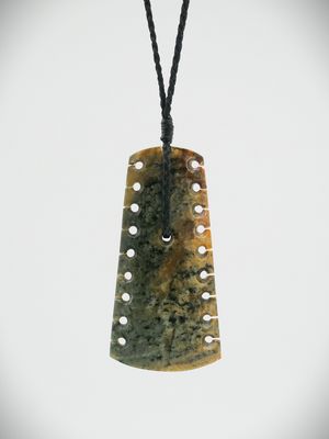 Moko Pounamu Toki NZ Genuine Vulcanised Te Tau Ihu (Nelson) Greenstone - Te Tuhunga Rau