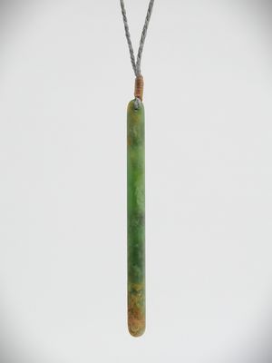 Moko Pounamu Roimata (Teardrop) NZ Genuine Kahurangi Flower Greenstone - Miramar