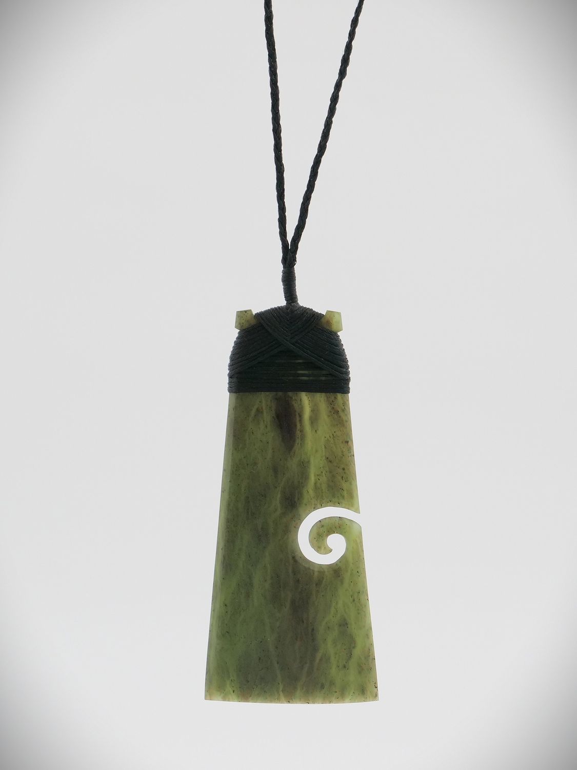 Moko Pounamu Koru Toki NZ Genuine Totoweka Greenstone - Tapora