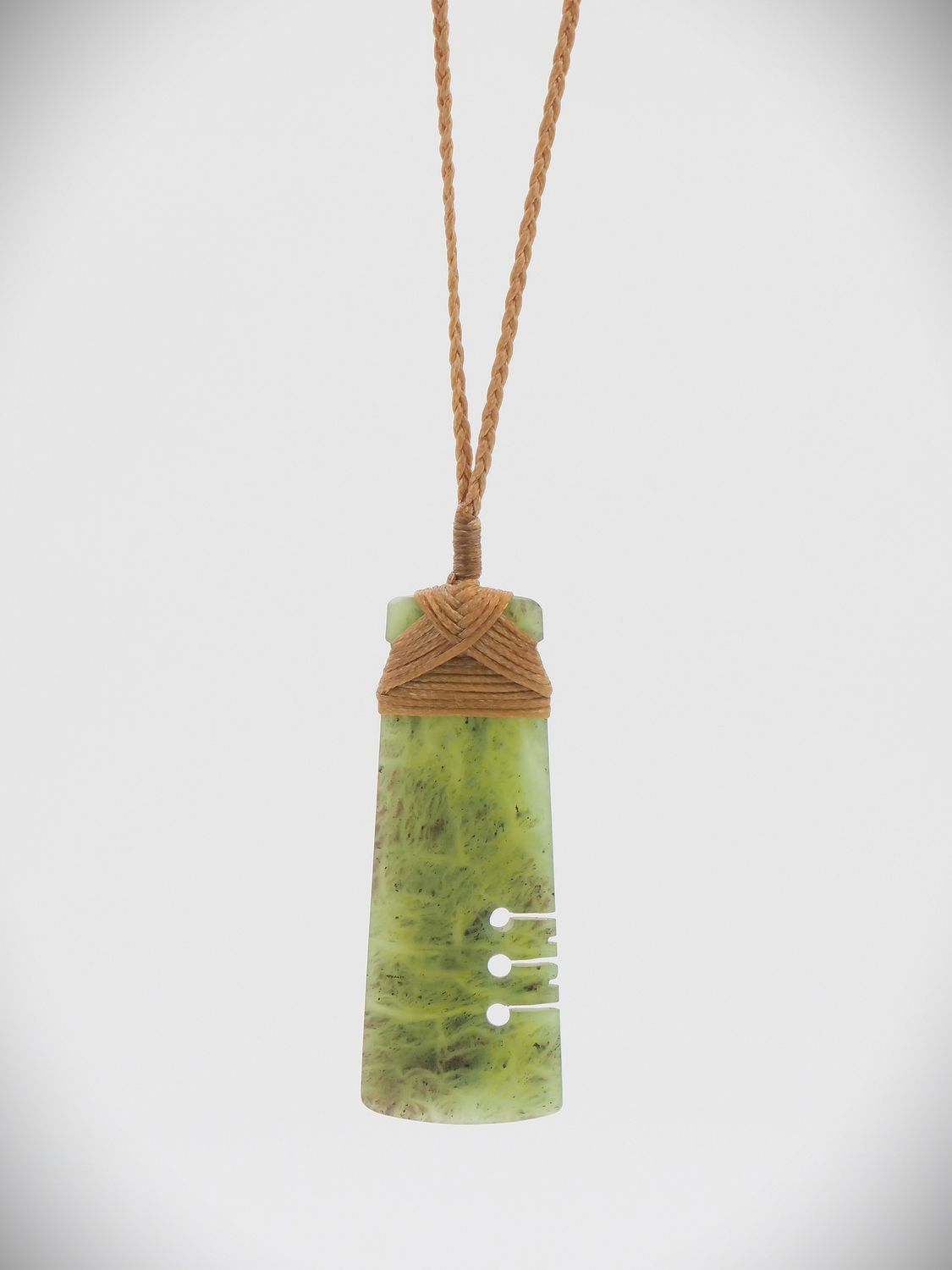 Moko Pounamu Notched Toki NZ Genuine Totoweka Greenstone - Whangaripo