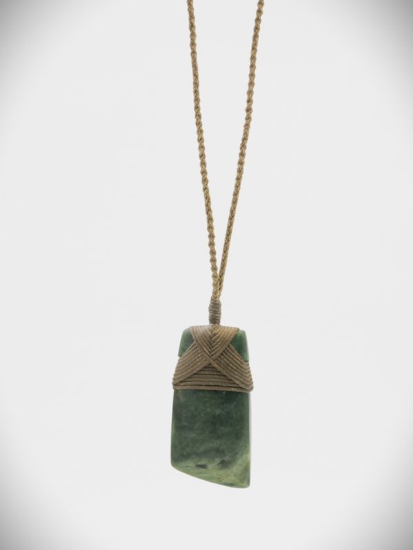 Moko Pounamu Angled Toki NZ Genuine Kahotea Greenstone - Takapuna