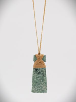 Moko Pounamu Toki NZ Genuine Serpentine Greenstone - Waiatarua