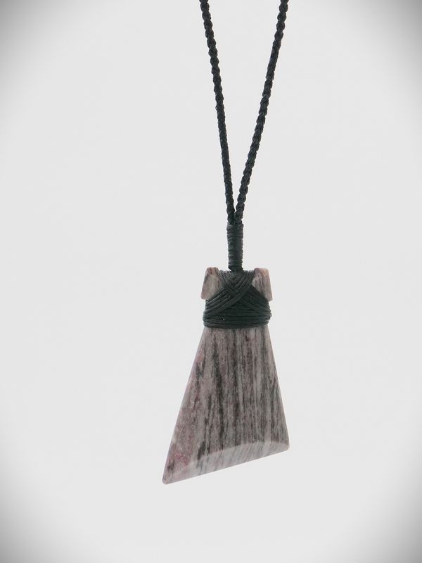 Moko Pounamu Angled Toki NZ Genuine Aroha Stone - Ararimu