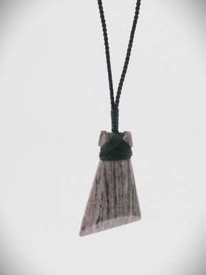Moko Pounamu Angled Toki NZ Genuine Aroha Stone - Ararimu