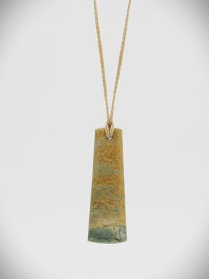 Moko Pounamu Kuru (Drop) NZ Genuine Raukaraka Greenstone - Kaiwaka