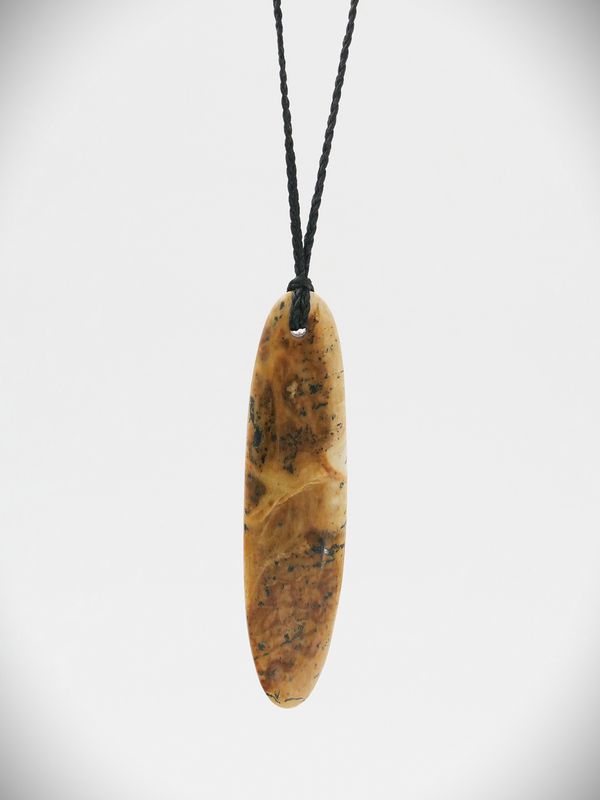 Moko Pounamu Roimata (Drop) NZ Genuine Serpentine Greenstone - Waitakere