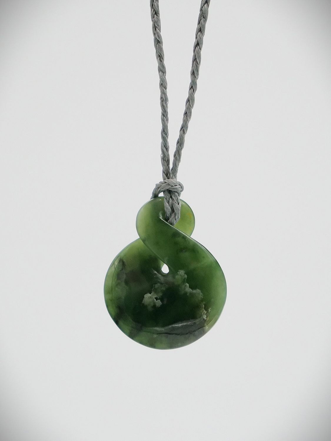 Moko Pounamu Pikorua NZ Genuine Kawakawa Flower Greenstone - Ohariu