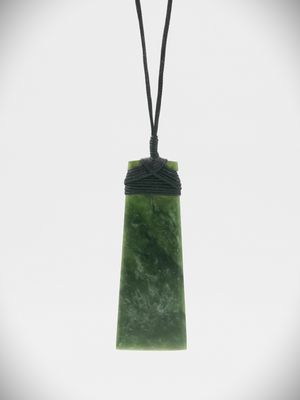 Moko Pounamu Toki NZ Genuine Kawakawa Greenstone - Waiau