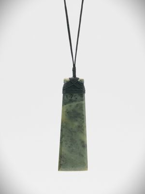 Moko Pounamu Toki NZ Genuine Kawakawa Greenstone - Karaka