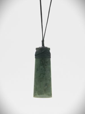 Moko Pounamu Toki NZ Genuine Kawakawa Greenstone - Waiuku