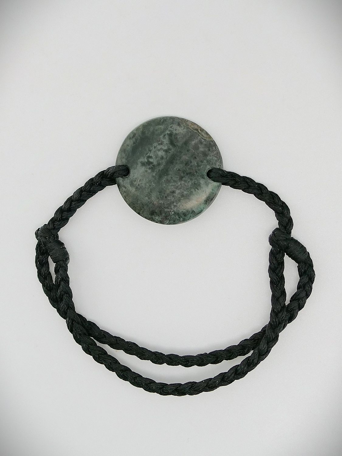 Moko Pounamu Adjustable Bracelet NZ Genuine Te Tau Ihu Kawakawa Greenstone 14308