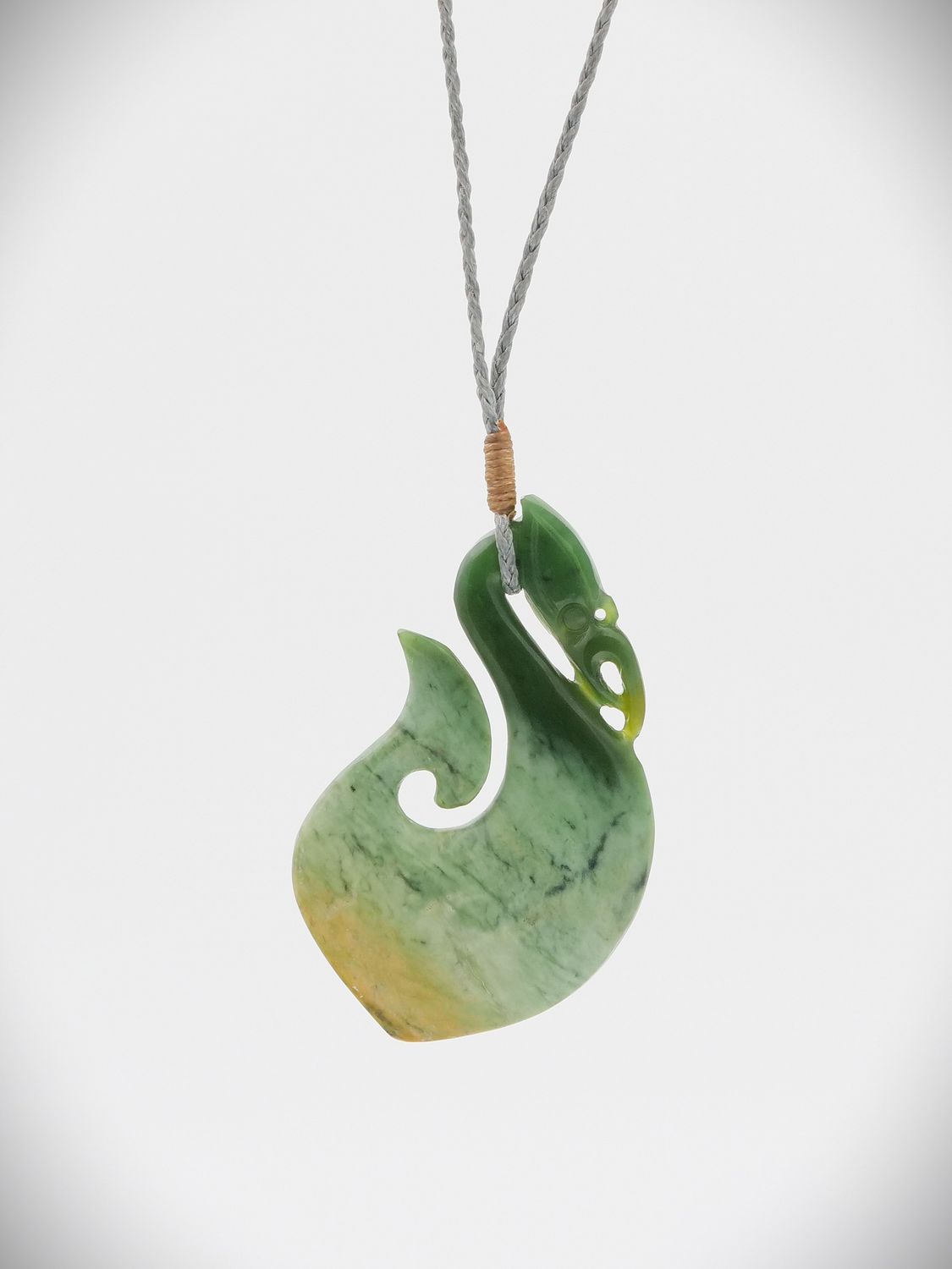 Moko Pounamu Manaia NZ Genuine Marsden Flower Greenstone - Ngataki