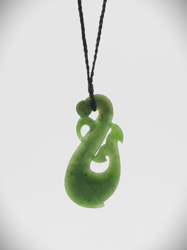 Moko Pounamu Manaia NZ Genuine Kahurangi Greenstone - Pawarenga
