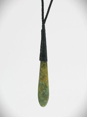 Moko Pounamu Roimata NZ Genuine Raukaraka  Greenstone - Onepoto
