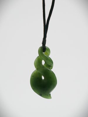 Moko Pounamu Pikorua NZ Genuine Kawakawa Greenstone - Porirua