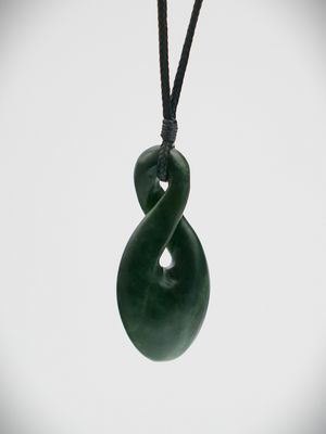 Moko Pounamu Pikorua NZ Genuine Kawakawa Greenstone - Naenae