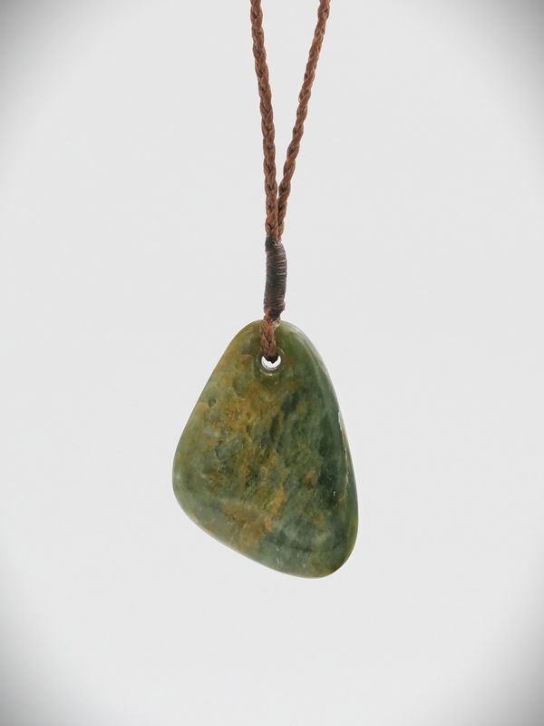 Moko Pounamu Roimata NZ Genuine Marsden Flower Greenstone - Mauku