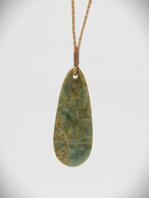 Moko Pounamu Roimata Teardrop NZ Genuine Raukaraka Greenstone - Tauhoa