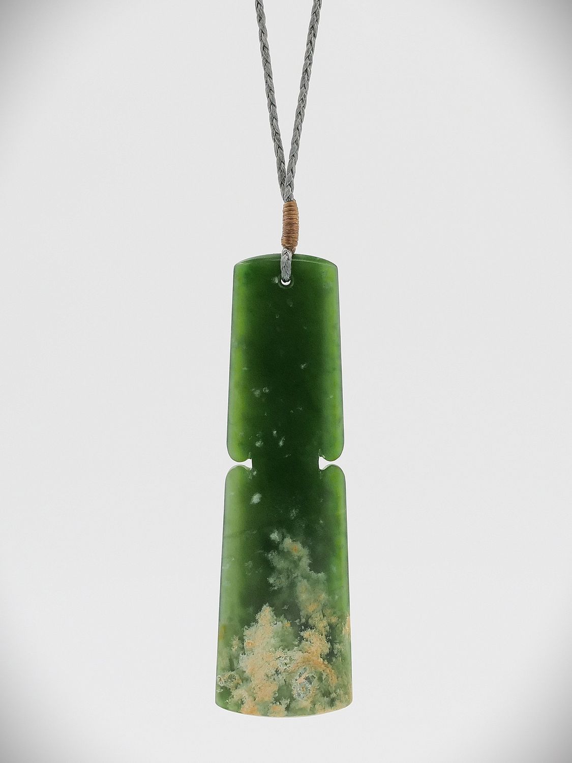 Moko Pounamu Kuru NZ Genuine Kahurangi Flower Greenstone - Waerenga
