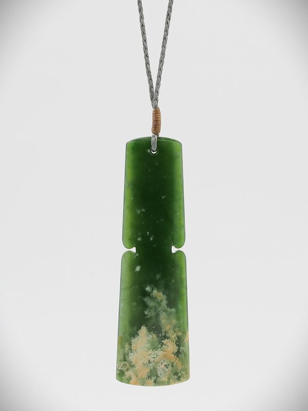 Moko Pounamu Kuru NZ Genuine Kahurangi Flower Greenstone - Waerenga