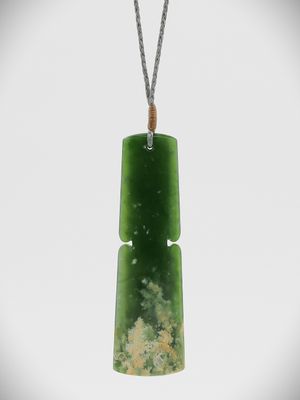 Moko Pounamu Kuru NZ Genuine Kahurangi Flower Greenstone - Waerenga