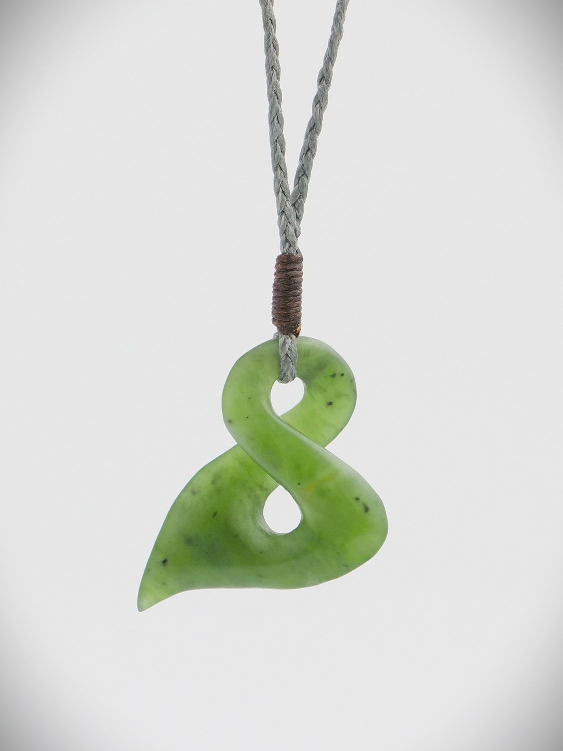 Moko Pounamu Single Pikorua NZ Genuine Kawakawa Greenstone - Totara