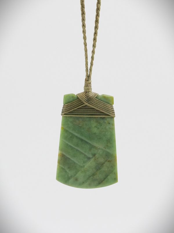 Moko Pounamu Toki NZ Genuine Kahotea Greenstone - Ruawaro