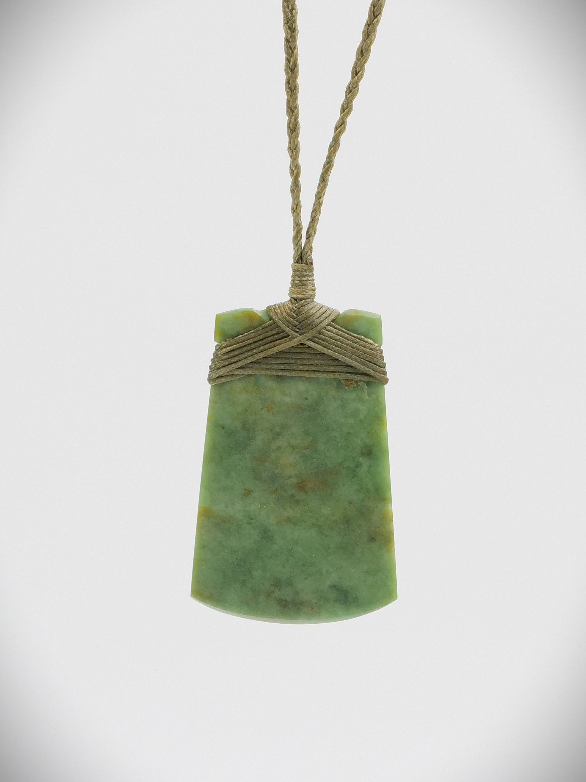 Moko Pounamu Toki NZ Genuine Kahotea Greenstone - Ruawaro