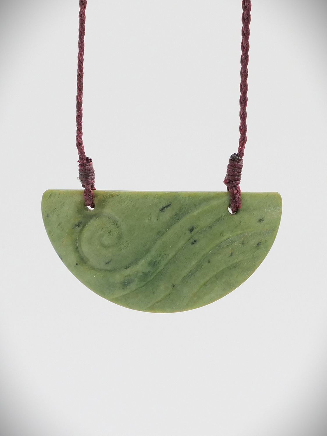 Moko Pounamu Kouma Breastplate NZ Genuine Raukaraka Greenstone - Pepepe