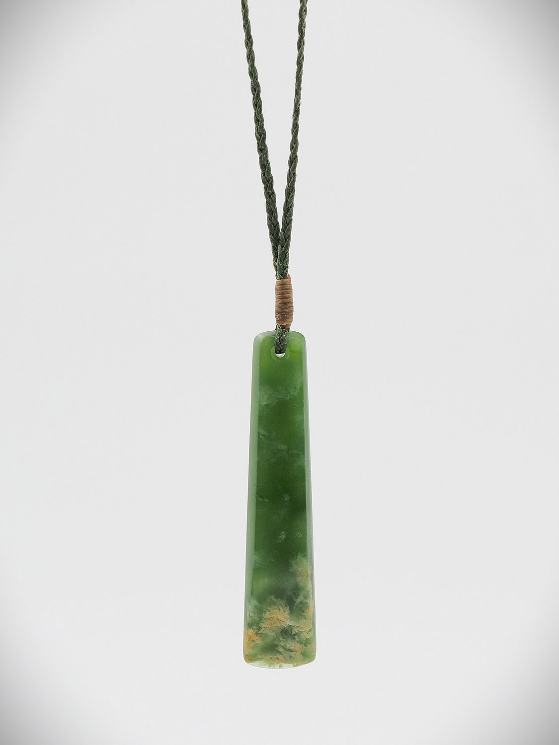 Moko Pounamu Toki NZ Genuine Kahurangi Flower Greenstone - Kaponga