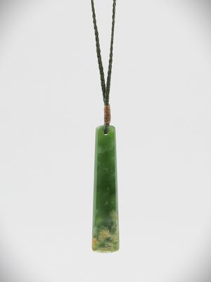 Moko Pounamu Toki NZ Genuine Kahurangi Flower Greenstone - Kaponga