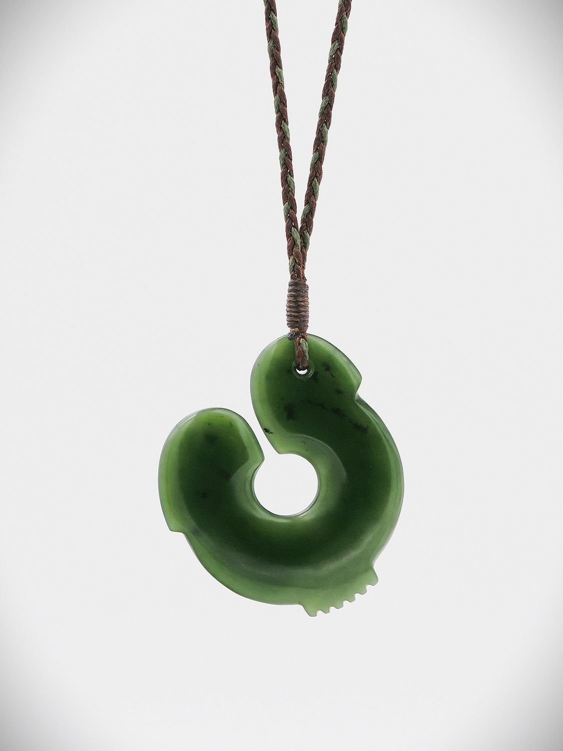 Moko Pounamu Kaka Pōria NZ Genuine Kawakawa Greenstone - Muritai