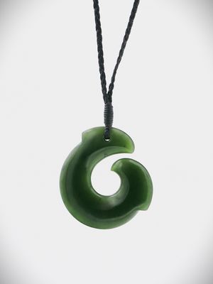 Moko Pounamu Kaka Pōria NZ Genuine Kawakawa Greenstone - Raukawa