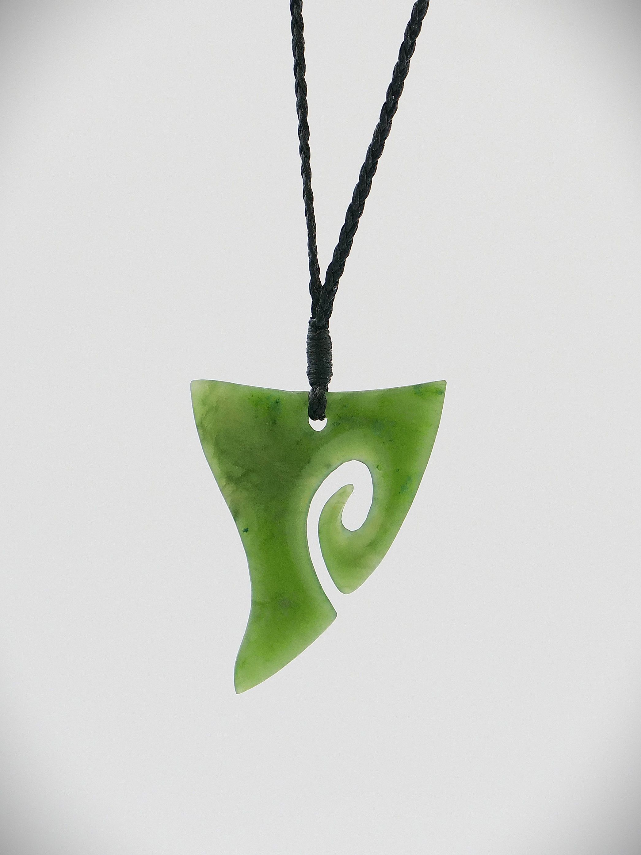 Moko Pounamu Koru NZ Genuine Kahurangi Greenstone - Papatahi
