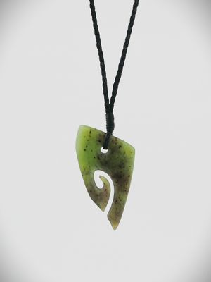 Moko Pounamu Koru NZ Genuine Totoweka Greenstone - Turere