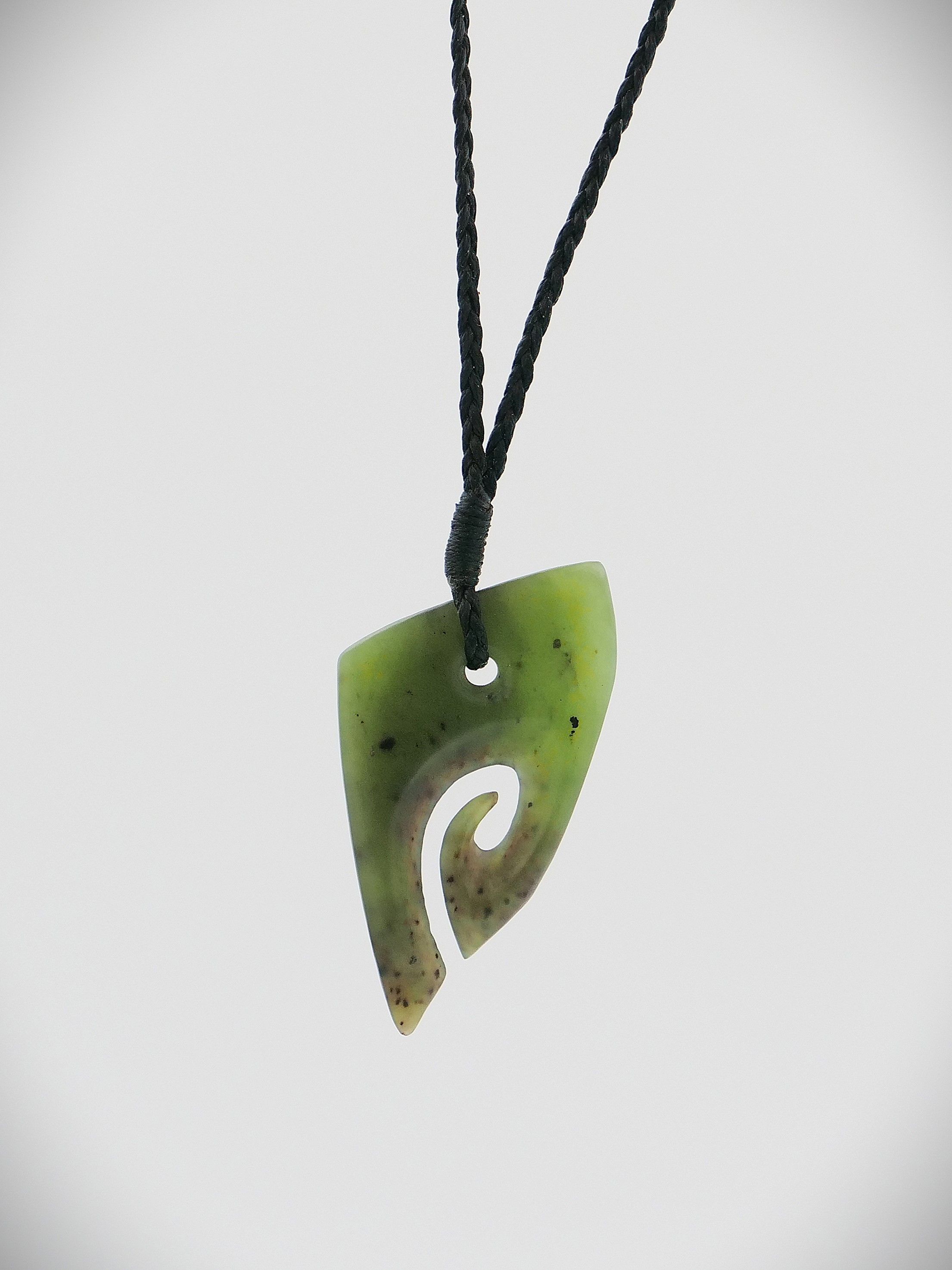 Moko Pounamu Koru NZ Genuine Totoweka Greenstone - Turere