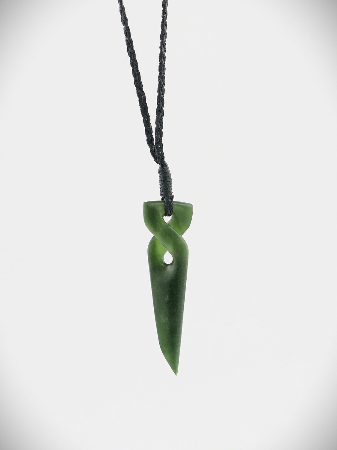 Moko Pounamu Pikorua NZ Genuine Kawakawa Greenstone - Aorangi
