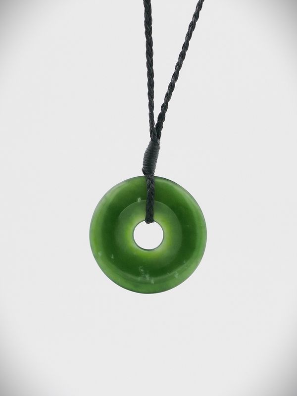 Moko Pounamu Porohita (Disc) NZ Genuine Kahurangi Greenstone - Tora