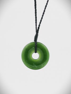 Moko Pounamu Porohita (Disc) NZ Genuine Kahurangi Greenstone - Tora