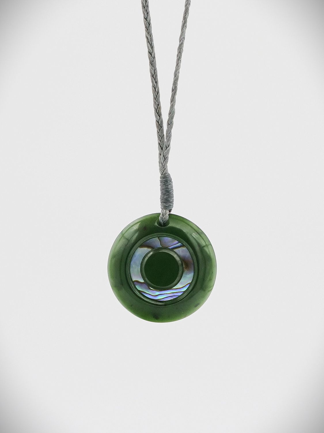 Moko Pounamu Porohita (Disc) NZ Genuine Kawakawa Greenstone - Tuturumuri