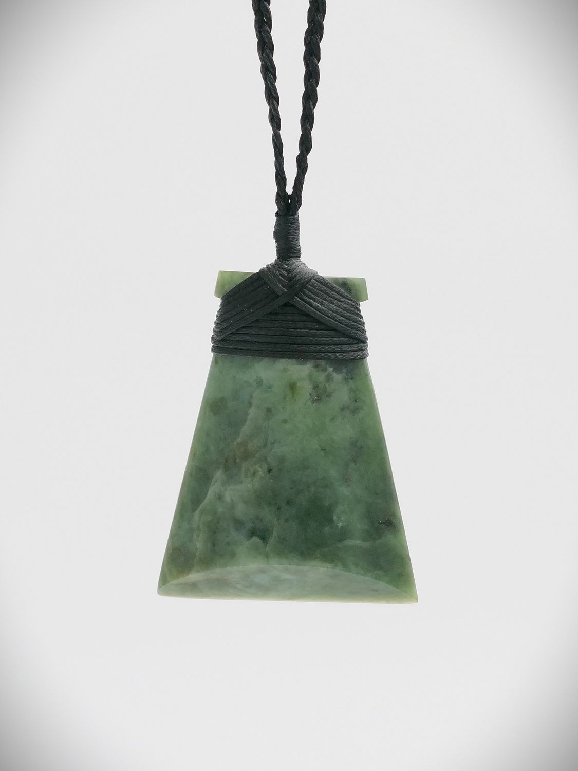 Moko Pounamu Toki NZ Genuine Inanga Flower Greenstone - Piha