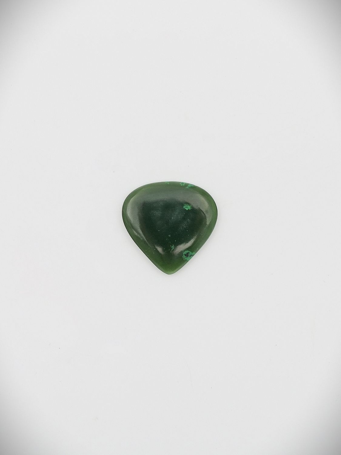 Moko Pounamu Guitar Pick NZ Genuine Kawakawa Greenstone