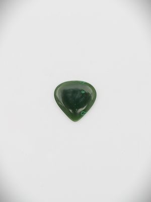 Moko Pounamu Guitar Pick NZ Genuine Kawakawa Greenstone