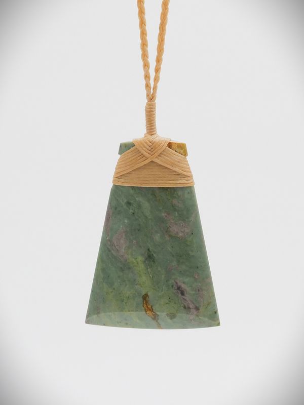 Moko Pounamu Toki NZ Genuine Kokopu Greenstone - Puketaha