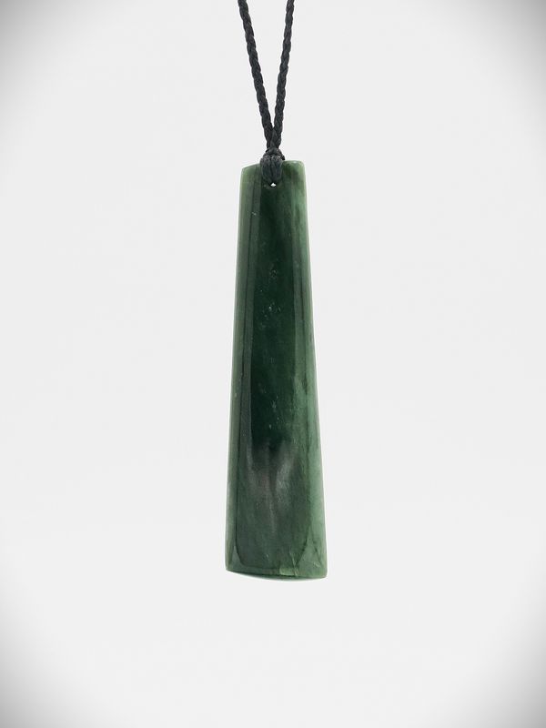 Moko Pounamu Kuru NZ Genuine Kawakawa Flower Greenstone - Tauweru