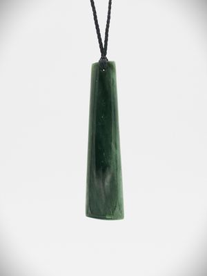 Moko Pounamu Kuru NZ Genuine Kawakawa Flower Greenstone - Tauweru