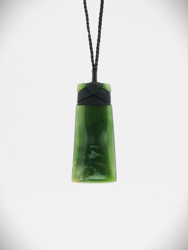 Moko Pounamu Toki NZ Genuine Kahurangi Flower Greenstone - Whareama