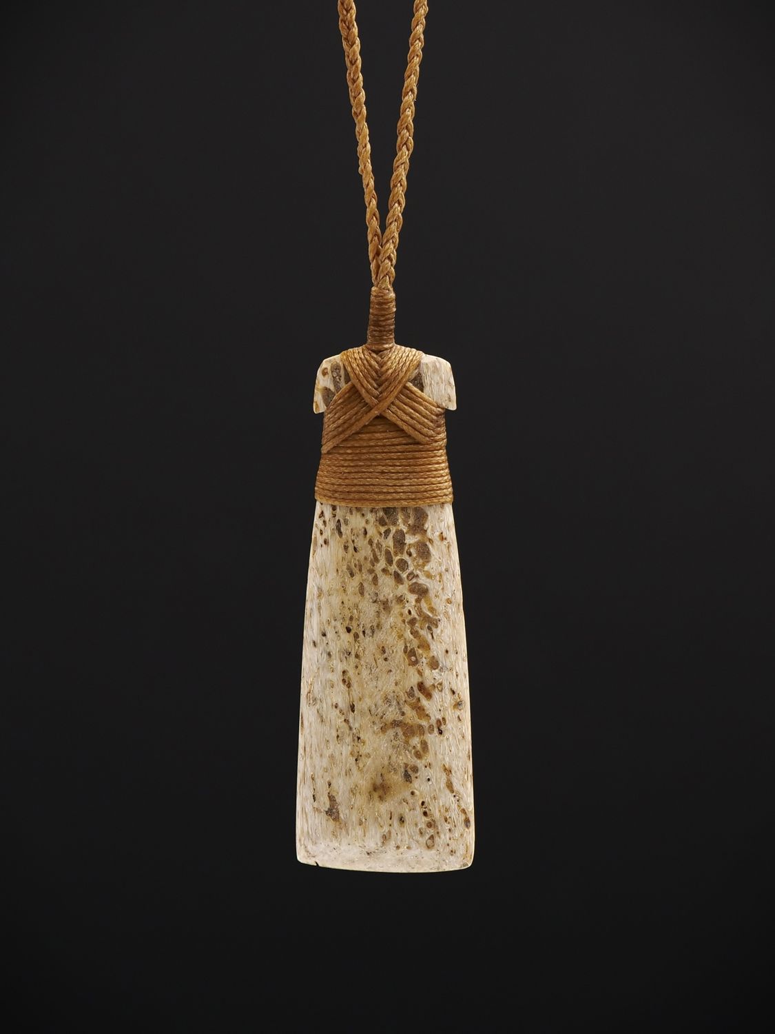 Moko Pounamu Whale Bone Carving Toki - Matira