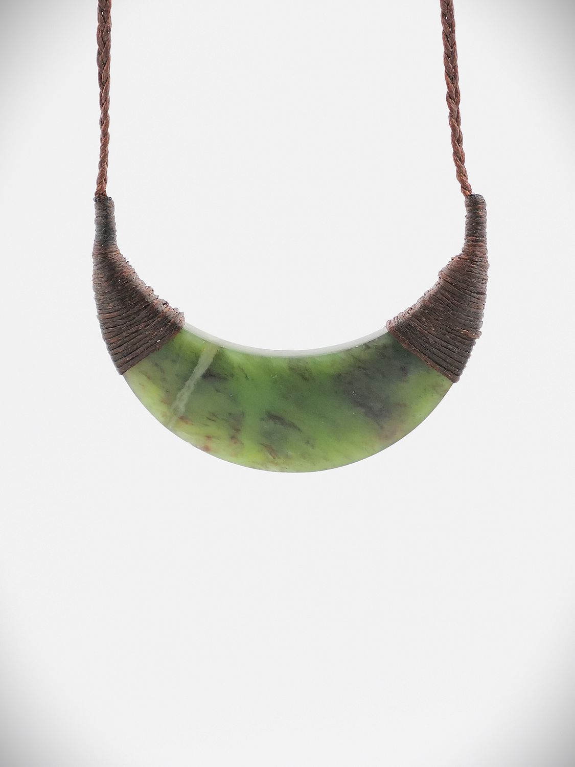 Moko Pounamu Kouma (Breastplate) NZ Genuine Totoweka Greenstone - Ngaumutawa